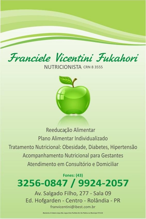 Logo Franciele Vicentini Fukahori - Nutricionista