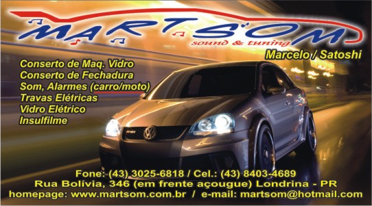 Logo Martsom,som automotivo